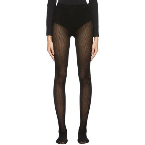 gucci black interlocking tights|gucci distressed tights.